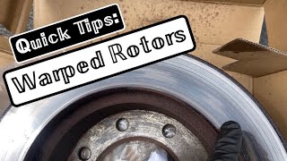 Mechanics Tip warped rotors [upl. by Ahsotal509]