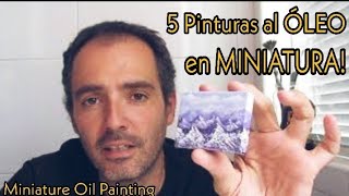 5 PAISAJES al ÓLEO ¡en MINIATURA  Pintar con Francis ® [upl. by Ehling]