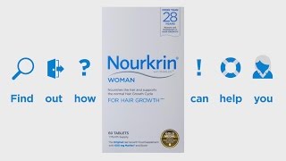 Nourkrin® Woman is your solution to hair loss and all types of hair growth disruption [upl. by Coyle]