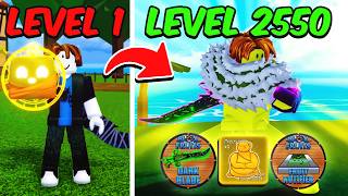 Noob To MAX LEVEL The EASY WAY in Blox Fruits [upl. by Favien323]