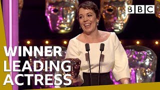 Olivia Colman wins Leading Actress BAFTA 2019 🏆 BBC [upl. by Stanley]