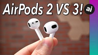 AirPods 2 VS AirPods 3 Full Compare [upl. by Saitam]