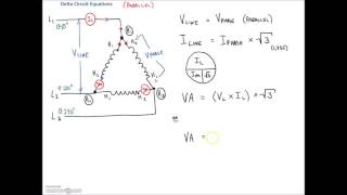 3 Phase Delta Tutorial Electrical Power PE Exam Review [upl. by Benyamin643]