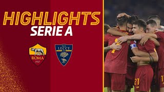 Roma 21 Lecce  Serie A Highlights 202223 [upl. by Imeon]