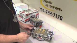 DUAL CARBURETOR PROGRESSIVE LINKAGE SET UP [upl. by Hatty]