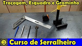 Curso de Serralheiro 03  Traçagem e Como Utilizar Esquadro Facilmente  Curso de Serralheria [upl. by Llednol766]