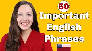 50 Important English Expressions for daily conversation [upl. by Nahor115]