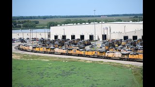 Inside the Worlds largest Rail yard Union pacific Bailey yard North Platte Nebraska [upl. by Hodges]