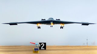 B2 Spirit Take Off and Landing US Air Force [upl. by Waxman112]