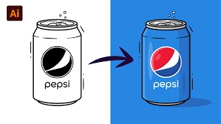 Adobe Illustrator Tutorial Create a Soda Can Vector HD [upl. by Ianaj]