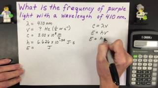 Frequency from Wavelength Electromagnetic Radiation Calculation [upl. by Dietrich]