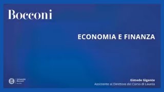 Economia e finanza [upl. by Htebzil]