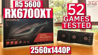 RX 6700 XT  Ryzen 5 5600 tested in 52 games  highest settings 1440p benchmarks [upl. by Aisatsana]