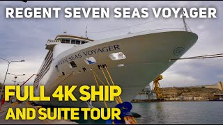 Regent Seven Seas  Seven Seas Voyager  Full Ship and Suite Tour in full 4K UHD [upl. by Accissej]