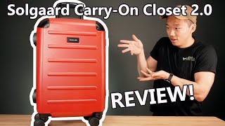 REVIEW  Solgaard Carry on Closet 20 Luggage Review [upl. by Halika]