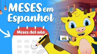 Meses do Ano em Espanhol  Aula de Espanhol [upl. by Nedla518]