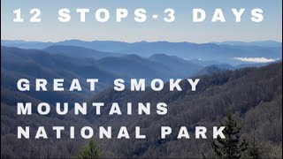 12 STOPS 3 DAYS in GREAT SMOKY MOUNTAINS NATIONAL PARK  Smoky Mountains  Clingmans Dome [upl. by Sioux]