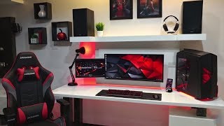 40 ideias SIMPLES e INCRÍVEIS de decoração para QUARTO GAMER [upl. by Amargo]