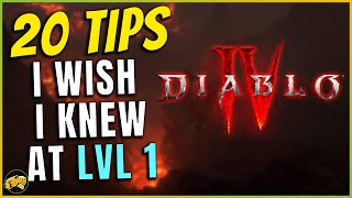 Beginners Guide to Diablo 4  20 THINGS I wish I knew  Leveling Class Choice Mount Renown [upl. by Ylrae770]