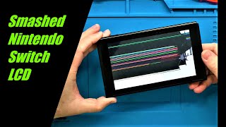 Nintendo Switch LCD Screen replacement how to remove the touch screen [upl. by Bright]