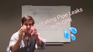 Can Ground Penetrating Radar GPR Locate a Pipe Leak  PART 1 [upl. by Eeryt]