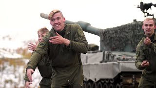 Hæren danser BlimE dansen 2019Norwegian army dancing to quotMore than enoughquot kids friendship dance [upl. by Courtland]