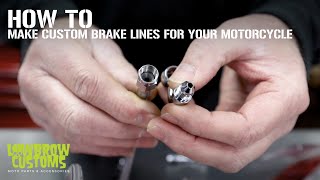 How To Make Custom Brake Lines For Your Motorcycle [upl. by Aigneis]