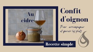 CONFIT dOIGNON au CIDRE  Recette SIMPLE [upl. by Niraj]