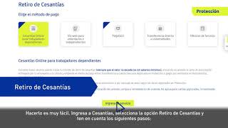 Conoce cómo retirar tus Cesantías Online [upl. by Ennadroj533]