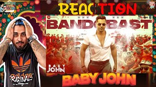 Bandobast  Baby John  Varun Dhawan  Thaman S  Mame Khan  Irshad Kamil  Manager Saab Reactions [upl. by Kraus]