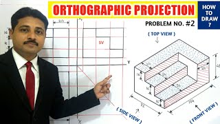 ORTHOGRAPHIC PROJECTION IN ENGINEERING DRAWING IN HINDI Part2 TIKLESACADEMYOFMATHS [upl. by Hcirdla]