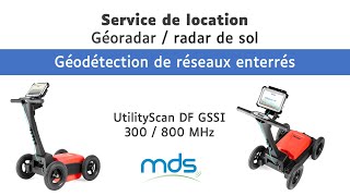 Louer un géoradar radar de sol  UtilityScan DF GSSI [upl. by Yelik]