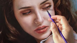 REALISTIC OIL PAINTING PORTRAIT TECHNIQUE  ROXANNE by Isabelle Richard [upl. by Nilla193]