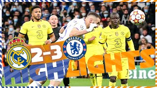 HIGHLIGHTS  Real Madrid 23 Chelsea  UEFA Champions League [upl. by Linskey972]