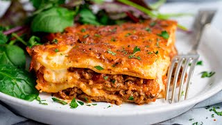 Easy Homemade Lasagne Recipe  Perfect Family Comfort Food [upl. by Werdn]