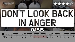 Lv10 Dont Look Back In Anger  Oasis ★★★☆☆ Pop Drum Cover [upl. by Nythsa]