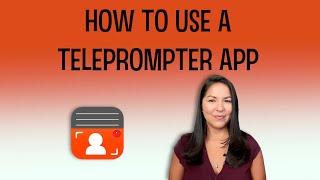 How to Use a Teleprompter App [upl. by Ettennig]