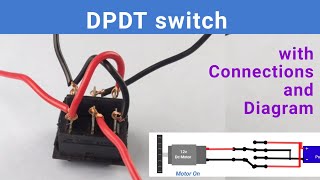 DPDT switch with Connection and Diagram  Double Pole Double Throw  Explained with animation [upl. by Amorette]