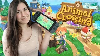 JE COMMENCE MON AVENTURE ANIMAL CROSSING 🌺  Animal Crossing  New Horizons sur Switch [upl. by Macguiness767]