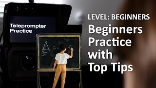 Teleprompter Practice  Beginners  with Top Tips [upl. by Meill]