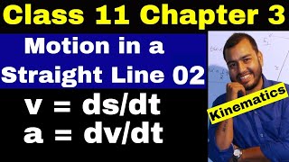 Class 11 chap 3  Motion in a Straight Line 02  Instantaneous Velocity  Kinematics  IIT NEET [upl. by Weidar]