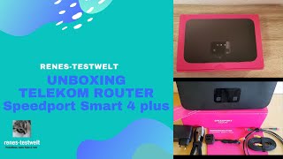 Unboxing  Neuer Telekom Router Speedport Smart 4 plus mit Glasfaseranschluss [upl. by Caffrey107]