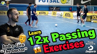 12x Passing exercises for Futsal amp Soccer [upl. by Gladi362]