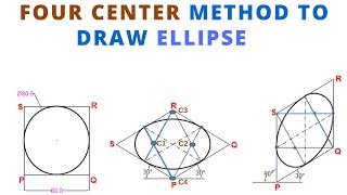 HOW TO DRAW THE ISOMETRIC VIEW OF CIRCLE ELLIPSE IN ISOMETRIC PROJECTION [upl. by Sarad]