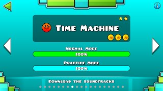 Geometry Dash  Time Machine All Coins [upl. by Jerrilyn]