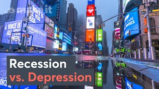 Recession Vs Depression What’s The Difference [upl. by Florie]