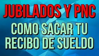 COMO sacar EL RECIBO DE SUELDO del cajero para jubilados y pensionados [upl. by Ylehsa]