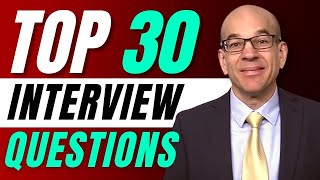 Top 30 Interview Questions  From a recruiters hiring playbook [upl. by Manvell910]