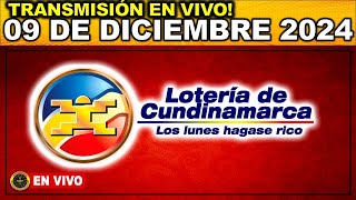 LOTERIA DE CUNDINAMARCA último sorteo del LUNES 09 de diciembre de 2024 [upl. by Ekul515]