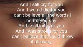 if i cry a thousand tears lyrics [upl. by Guglielma399]